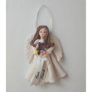 Best Friend Angel Christmas Ornament Hallmark 4X3"